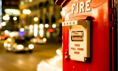 Brandalarm brandbeveiligingsafstand